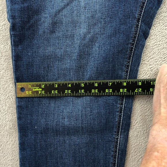 Lincoln Outfitters Womens Jeans 16 Blue Denim Stretch Skinny Leg Mid Rise Casual - Picture 9 of 14